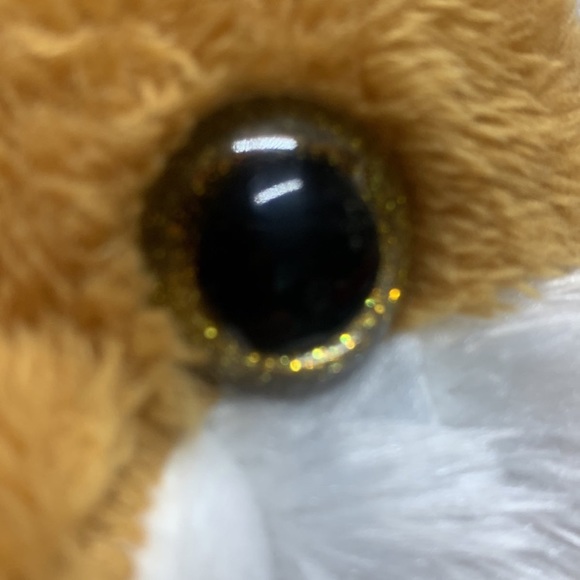 Kellytoy fox plush stuffed animal 7" from 2014 glitter gold eyes - Picture 9 of 11